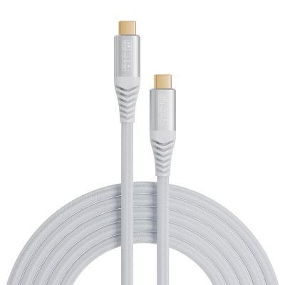 CAKOBLE USB-C to USB-C Cable, 1 m, 20 Gbps, 100 W, 4K@60Hz, White