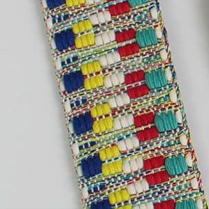 4-Yard, 4 cm Ethnic Woven Webbing Strap, Color A