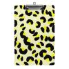 A4 Clipboard, Retro Yellow Leopard Print, Fun Aesthetic Design, 31.8 x 21.6 cm view 1