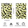 A4 Clipboard, Retro Yellow Leopard Print, Fun Aesthetic Design, 31.8 x 21.6 cm view 2