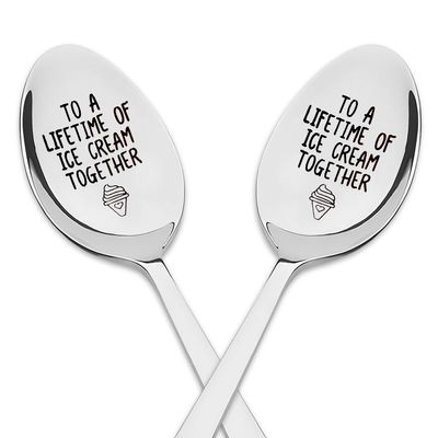 Ice Cream Spoons for Couples, Set of 2
