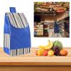 YSUEFIJO Replacement Bag for Shopping Trolley, Foldable Reusable Shopping Bag with Side Pockets view 3