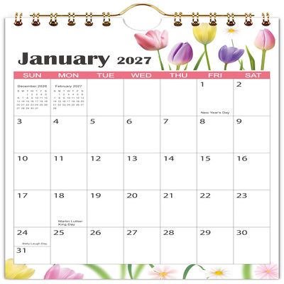 Mini Wall Calendar 2025–2026, 14 x 21.6 cm, 18-Month Calendar