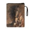 NETILGEN Book Cover for Girls, Brown Horse Design, Zippered, Washable view 2