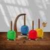 Artowell Yarn Holder with 2 Spindles for Knitting and Crocheting, Walnut Color, YHW2.0 view 3