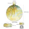 TropicalLife Abstract Wisteria Flower Picnic Blanket, Round, Waterproof, Foldable view 2