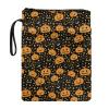 NETILGEN Book Sleeve with Pumpkin Print, Zipper, and Pocket view 1