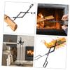 PRETYZOOM Metal Firewood Tongs, Folding Fireplace Tongs for Indoor and Outdoor Use view 3
