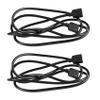 Niniang 2-Pack LED RGB 4-Pin A Extension Cables, Black, 1 m view 1