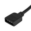 Niniang 2-Pack LED RGB 4-Pin A Extension Cables, Black, 1 m view 3