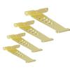 YHBZ Metal Shelf Brackets, Heavy-Duty Floating Shelf Supports, L-Shaped Wall Brackets, 23 cm (9 in), 2-Pack view 3