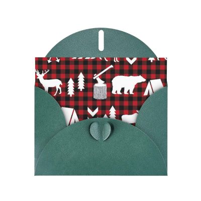 Elegant Christmas Cards with Cow-Deer-Tree Design for Gratitude, Friendship, and Longing