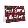 Elegant Christmas Cards with Cow-Deer-Tree Design for Gratitude, Friendship, and Longing view 3
