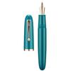 Asvine Jinhao 9019 Fountain Pen, Dadao Series #8, Fine Nib, Sea-Blue Acrylic Barrel with Gold Clip view 1
