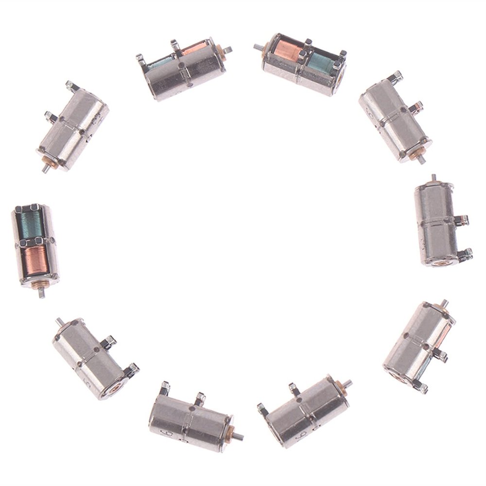 PEKMAR Electronic Starter 10-Pack Precision Stepper Motors, DC 5 V, 4.3 mm × 8.4 mm, Mini 4 mm 2-Phase 4-Wire