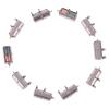 PEKMAR Electronic Starter 10-Pack Precision Stepper Motors, DC 5 V, 4.3 mm × 8.4 mm, Mini 4 mm 2-Phase 4-Wire view 1