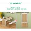 Wall-Mounted Folding Drop-Leaf Table for Small Spaces view 2
