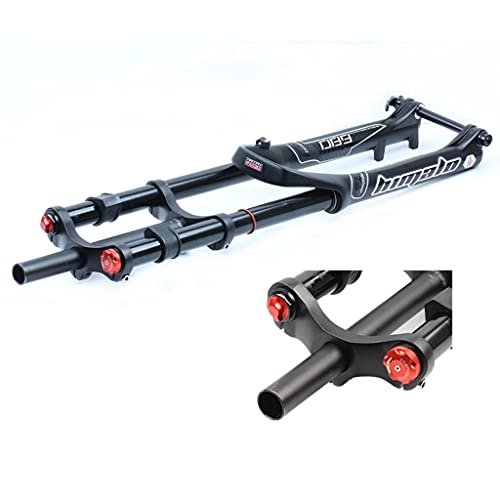 Samnuerly Aluminum Mountain Bike Front Fork, DH/FR/AM Dual-Crown MTB Downhill Fork