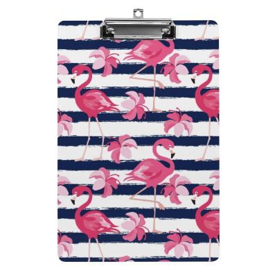 Striped Flamingo A4 Clipboard, 31.8 x 21.6 cm