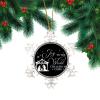 Joy to the World Baby Jesus Snowflake Christmas Ornament view 2