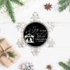 Joy to the World Baby Jesus Snowflake Christmas Ornament view 3