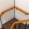 Wooden Stair Handrail Complete Set with Metal Brackets, Size 300 cm view 3