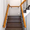 Wooden Stair Handrail Complete Set with Metal Brackets, Size 300 cm view 4