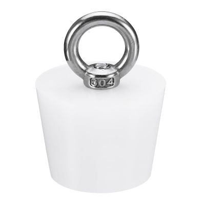 Sourcing Map White Conical Silicone Rubber Stopper, 34–36 mm