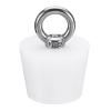 Sourcing Map White Conical Silicone Rubber Stopper, 34–36 mm view 1