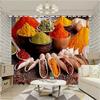 Spice Chili Kitchen Blackout Curtains with Eyelets, 3D Printed Polyester, 170 x 200 cm view 1