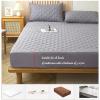 YUDEYU Quilted Waterproof Fitted Sheet Mattress Protector, Breathable, Blue Lake, 180 x 220 cm + 27 cm view 2