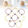 10-Piece Exercise Hoops, Plastic Hoop Toy for Children and Adults, Party Games, Sensory Training, Exercise Rings for Fitness and Gymnastics (6.2 x 36 cm) view 2