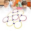 10-Piece Exercise Hoops, Plastic Hoop Toy for Children and Adults, Party Games, Sensory Training, Exercise Rings for Fitness and Gymnastics (6.2 x 36 cm) view 3