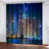 GELOUT Blackout Curtains, 3D Digital Print, City View, 183 x 116 cm view 1