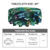 FAIRAH Round Printed Tablecloth with Dragonfly Design, Washable view 2