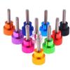 5-Piece Aluminum Knurled Thumb Screws, M4 x 6 mm, Light Blue view 2