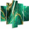 HUBDECO 5-Piece Emerald Marble Canvas Wall Art, 158 x 90 cm view 1