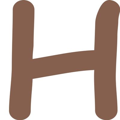 Kleckerliese Letter Sticker, 30 cm, Single, Satin-Matte, A–Z, Dark Brown