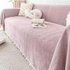 YWQJL Velvet Sofa Throw for L-Shaped Sectional, Non-Slip, Water-Resistant, Lilac, 180 x 130 cm view 1