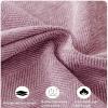 YWQJL Velvet Sofa Throw for L-Shaped Sectional, Non-Slip, Water-Resistant, Lilac, 180 x 130 cm view 4