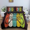 Gaming Bedding Set 200 x 200 cm with Gradient Design, 3-Piece Set view 1