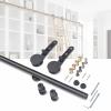 Rolling Library Ladder Hardware Kit, Sliding Rail with Wheels, Hardware Only view 2