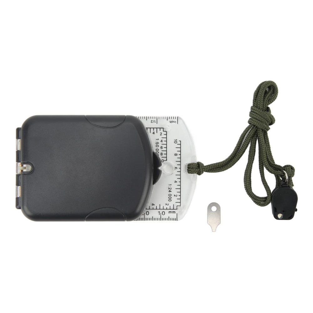 Multifunctional Portable Luminous Map Compass with LED Lights