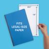 Blue Summit Legal-Size Classification Folders, 2 Dividers, Navy, 10-Pack view 2