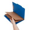 Blue Summit Legal-Size Classification Folders, 2 Dividers, Navy, 10-Pack view 3