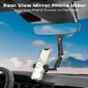 Karmus Rearview Mirror Phone Holder for Cars, Rotating and Extendable view 2