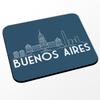 Fabulous Mouse Pad, Blue Buenos Aires Minimalist Travel Postcard Argentina (24 x 20 cm) view 1