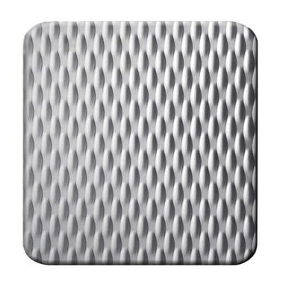 1.5 mm Brushed 5WL-KS Patterned Stainless Steel Sheet, 1.4301, R13, 350 x 400 mm