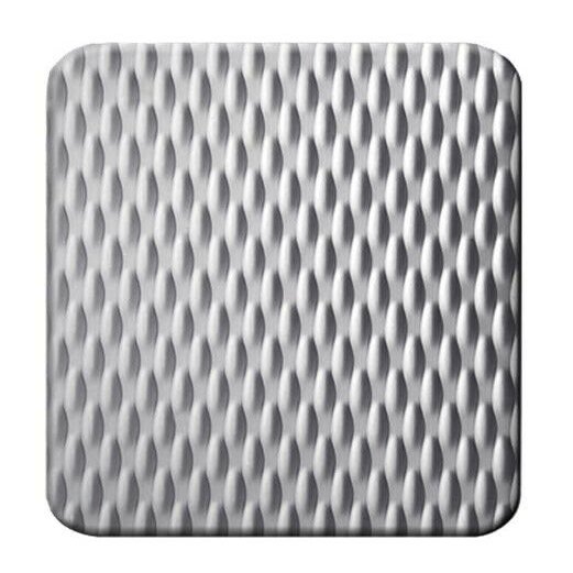 1.5 mm Brushed 5WL-KS Patterned Stainless Steel Sheet, 1.4301, R13, 350 x 400 mm
