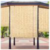 Retro Natural Bamboo Roller Blind, Reed Privacy Shade, Light-Filtering with Lift Mechanism, Customizable, 140 x 230 cm (W x H) view 1